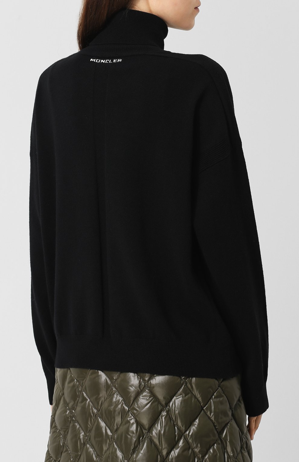 Однотонная кашемировая водолазка MONCLER, арт. D2-093-92955-00-999D2, фото 4