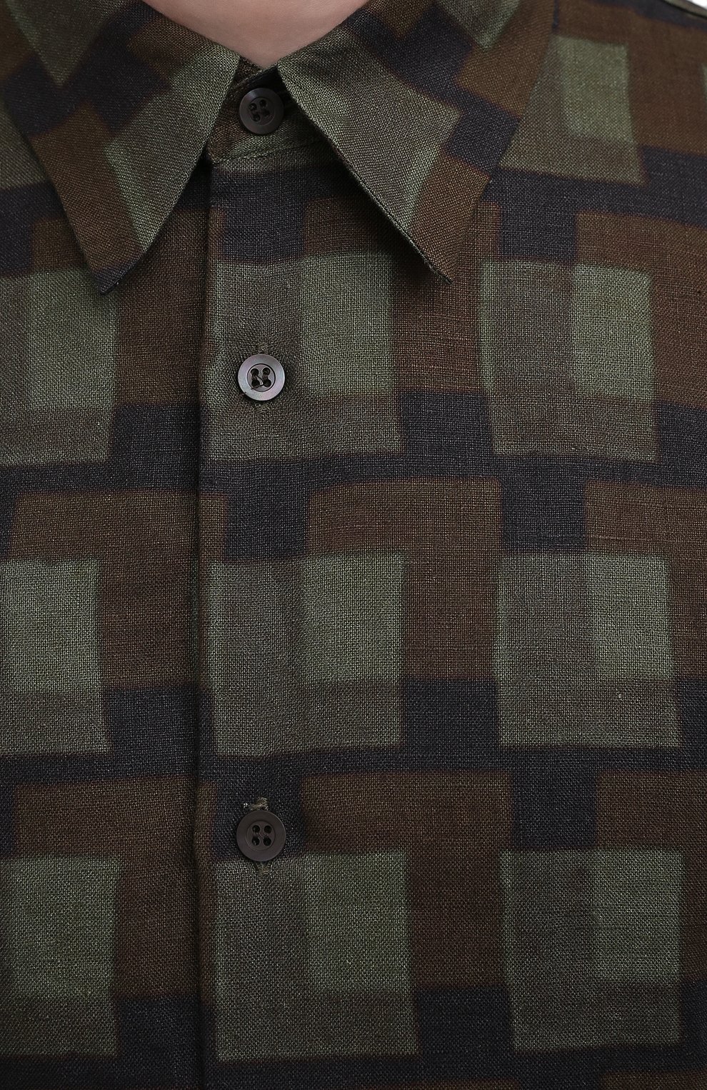 Льняная рубашка DRIES VAN NOTEN, арт. 211-20739-2080, фото 5
