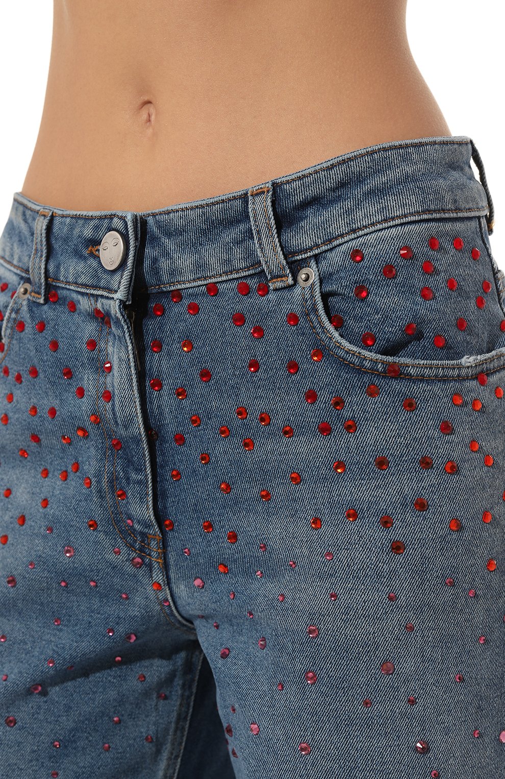 Джинсы с отделкой стразами VIVETTA, арт. V2S/2031/6016, фото 5