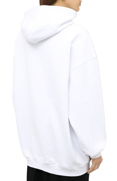 Хлопковое худи BALENCIAGA белого цвета по цене 93400 руб., арт. 578135/TIV55, фото 4 Хлопковое худи BALENCIAGA, арт. 578135/TIV55, фото 4