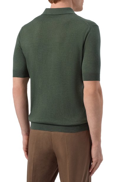 Поло из шерсти и шелка ANDREA CAMPAGNA, арт. PZ1MC/LSC18R, фото 4