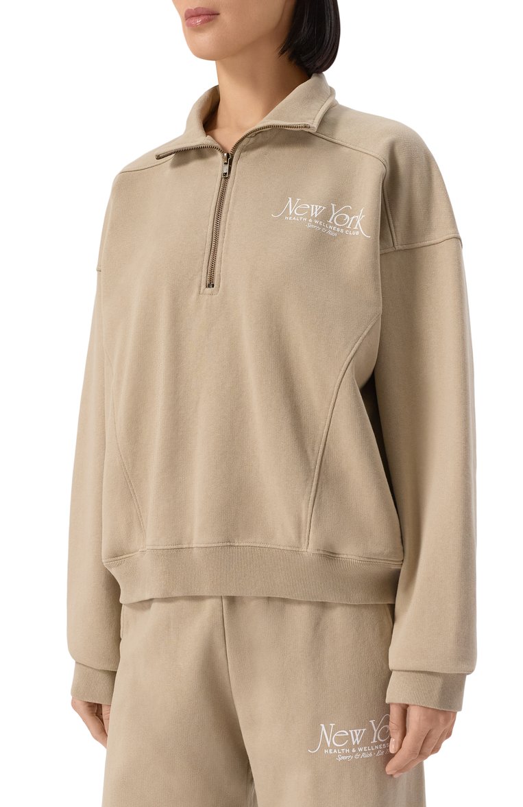 Хлопковый свитшот SPORTY AND RICH, арт. ST073622508GY15, фото 1