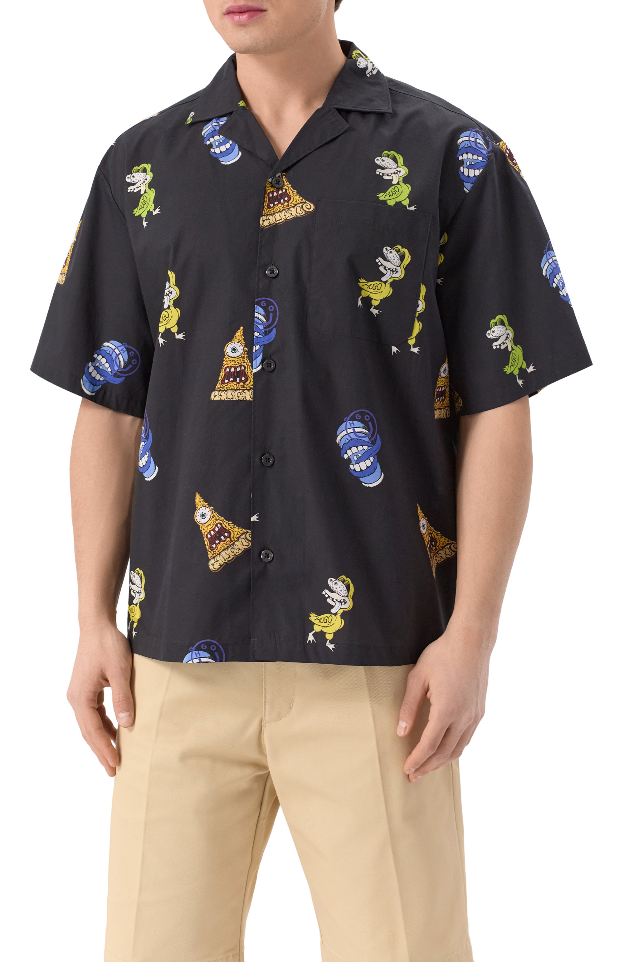 Хлопковая рубашка HUGO BLUE, арт. 50534201, фото 3