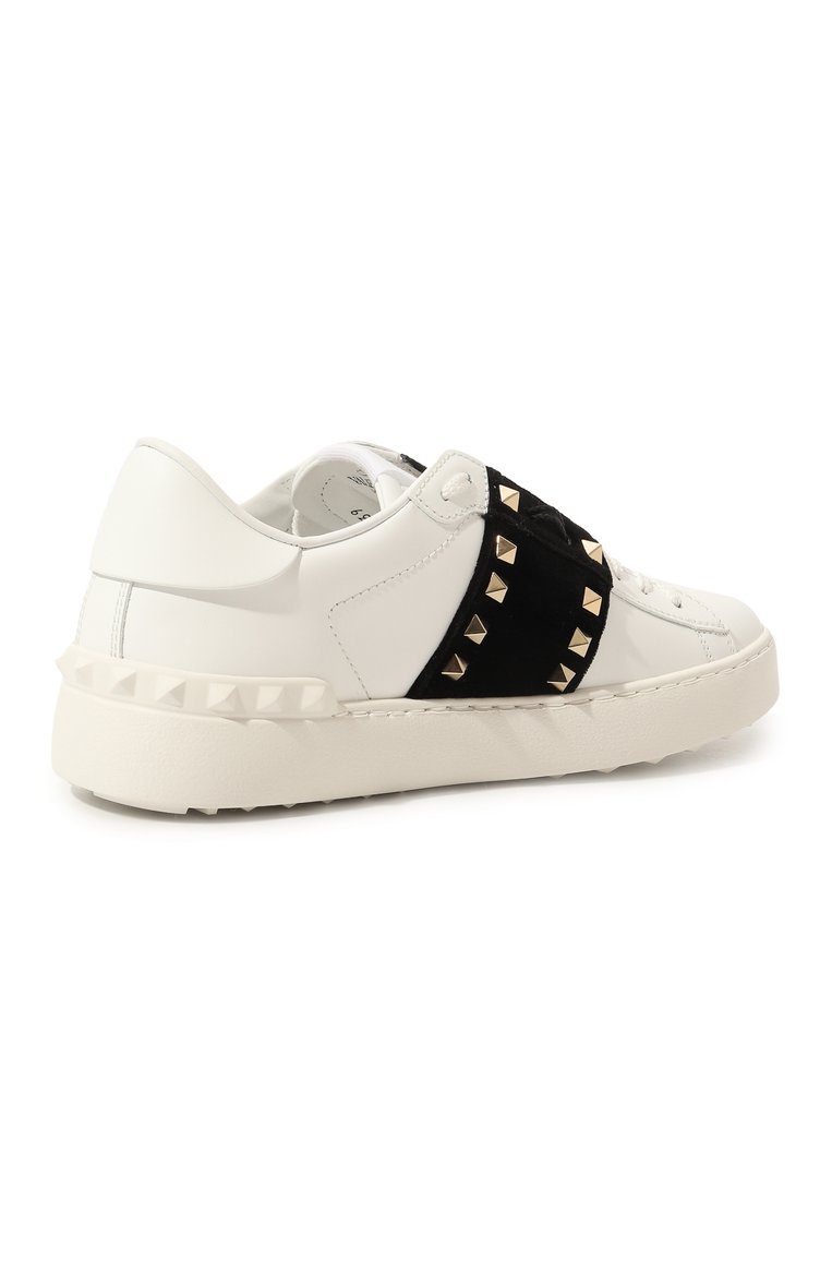 Женские кожаные кеды rockstud untitled VALENTINO белого цвета, арт. 1W2S0A01VЕG | Фото 5 (Материал внутренний: Натуральная кожа; Подошва: Платформа; Стили: Гранж, Кэжуэл; Материал утеплителя: Без утеплителя; Материал внешний: Натуральная кожа; Кросс-КТ: Низкие)
