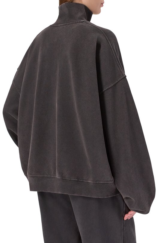 Свитшот из хлопка и шерсти Addicted FT2401.1 Чёрный  FT2401.1 Фото 4