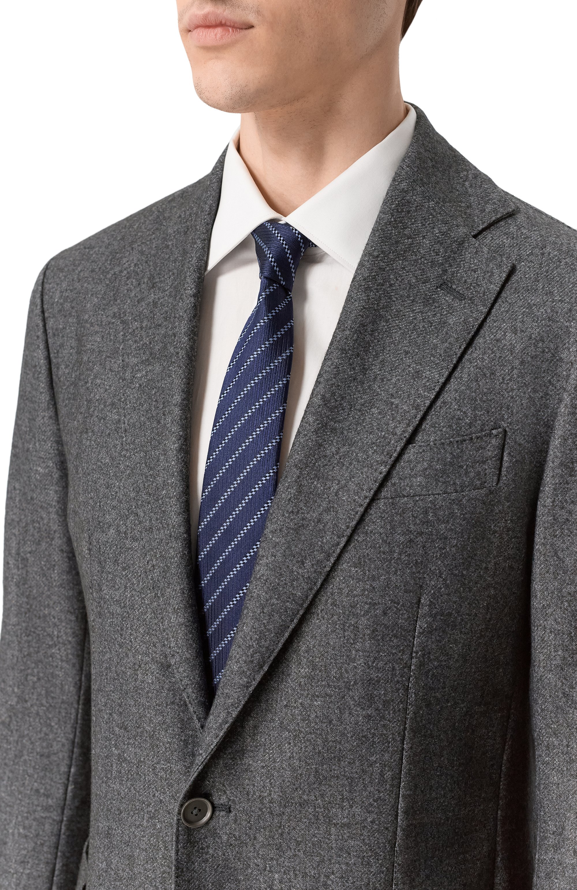 Шелковый галстук GIORGIO ARMANI, арт. GM000800/TE20403, фото 2