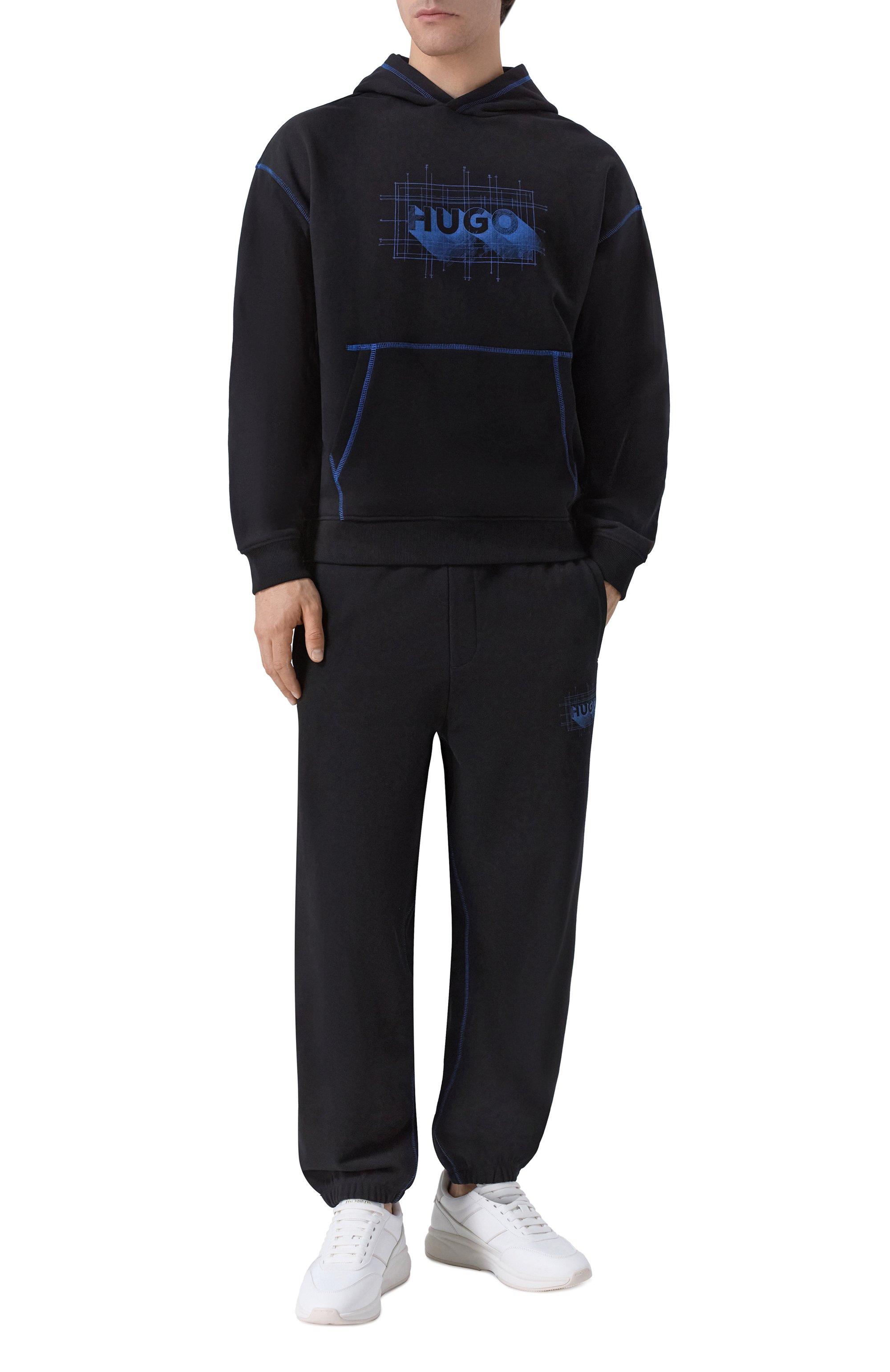 Хлопковые джоггеры HUGO BLUE, арт. 50553508, фото 2