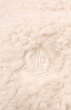 Детского утепленная шапка MONCLER белого цвета, арт. G2-954-3B724-10-54AM6 | Фото 3 (Материал: Текстиль, Синтетический материал; Материал сплава: Проставлено; Нос: Не проставлено)