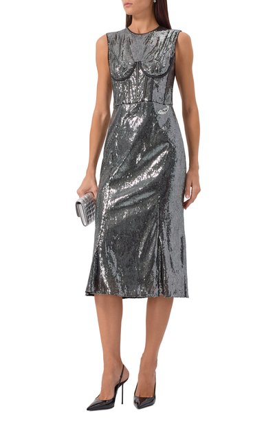 Женское платье с отделкой пайетками DOLCE & GABBANA, арт. I6GG2W/FLMK4