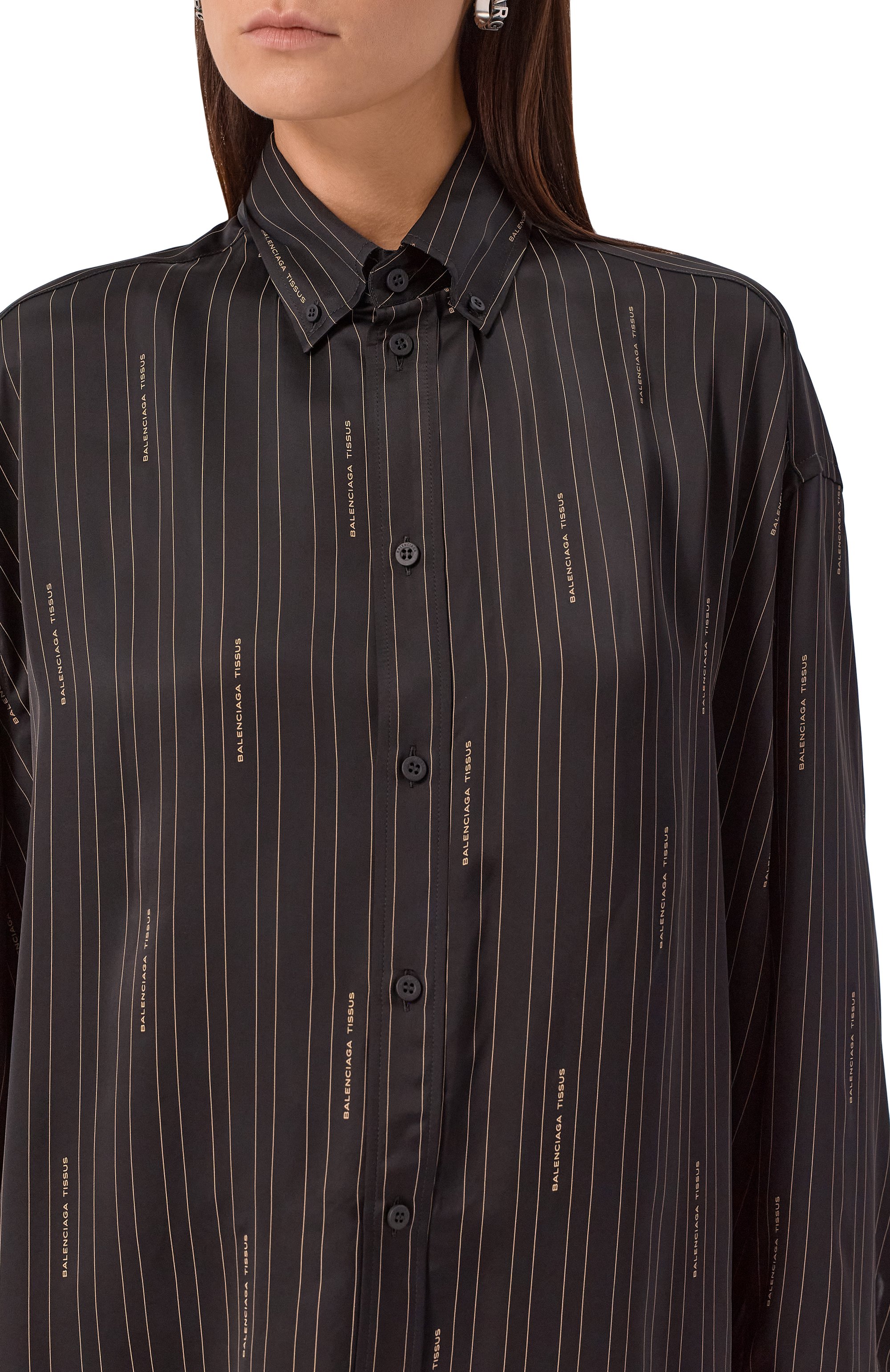 Атласная рубашка BALENCIAGA, арт. 841012/TSLA6, фото 5