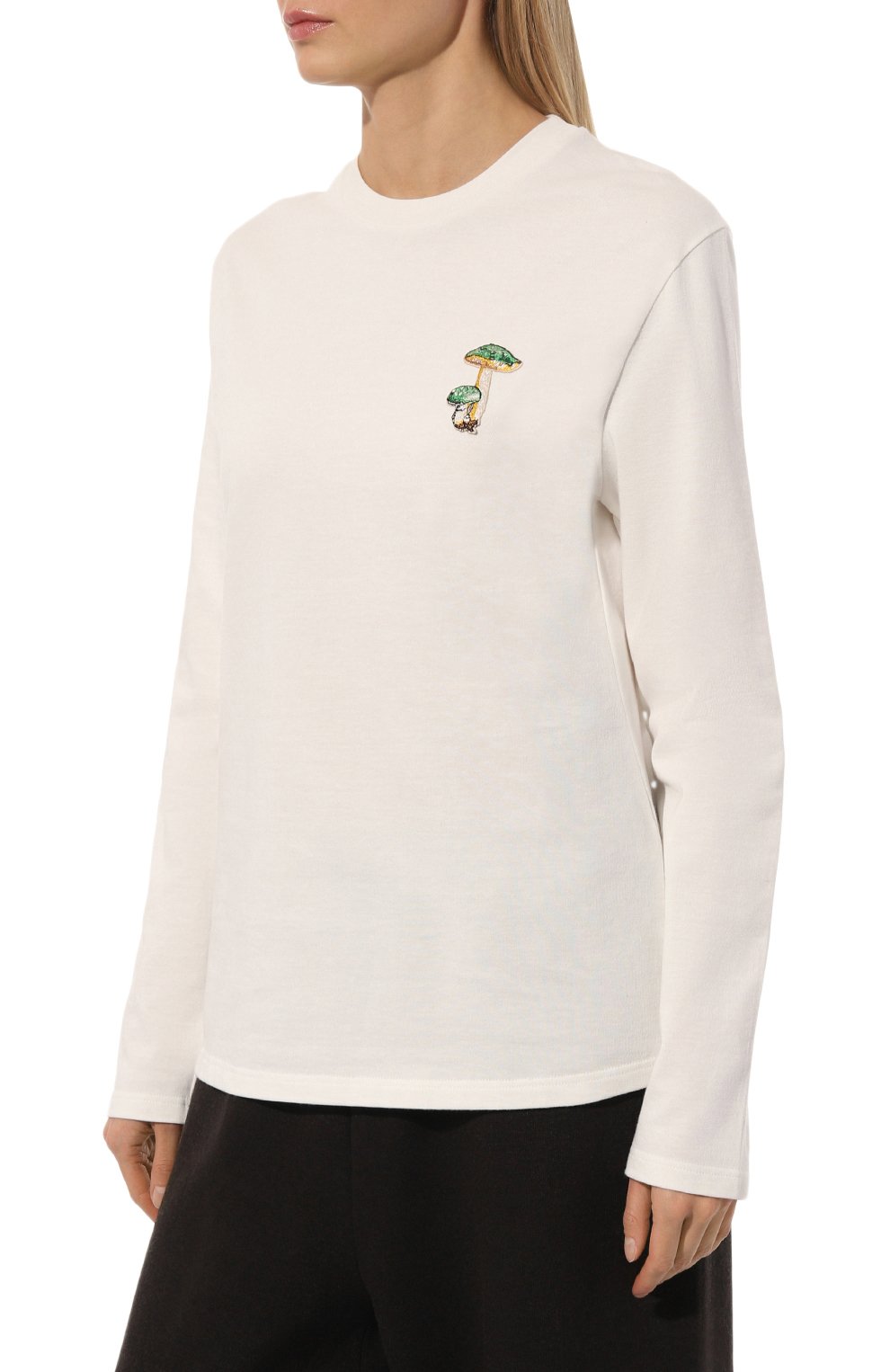Хлопковый пуловер JIL SANDER белого цвета по цене 38650 руб., арт. J40GC0126/J20150, фото 3 Хлопковый пуловер JIL SANDER, арт. J40GC0126/J20150, фото 3