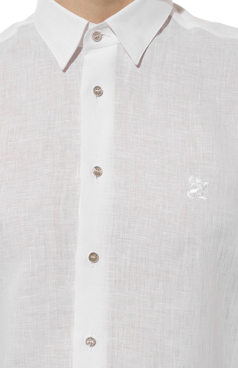 Льняная рубашка ZILLI белого цвета по цене 89950 руб., арт. MFZ-13091-338562/0002, фото 5 Льняная рубашка ZILLI, арт. MFZ-13091-338562/0002, фото 5