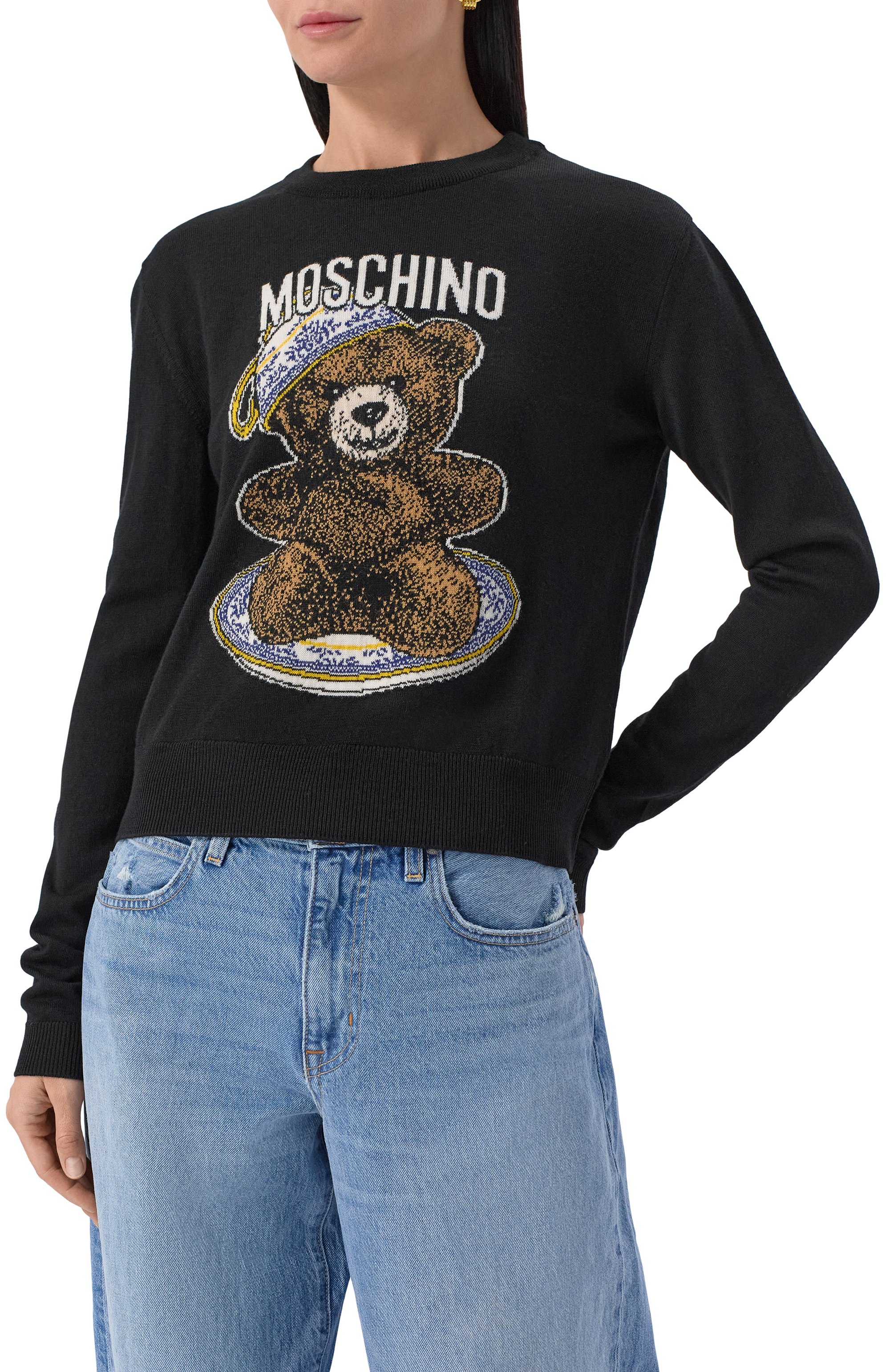 Шерстяной пуловер MOSCHINO, арт. A0936/5500, фото 3