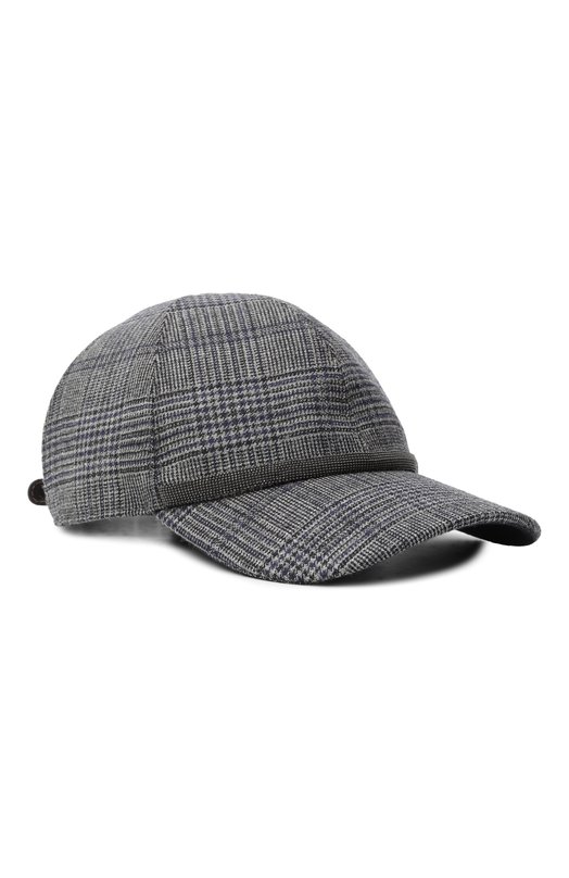 Шерстяная бейсболка Brunello Cucinelli MCAP90069P Серый MCAP90069P
