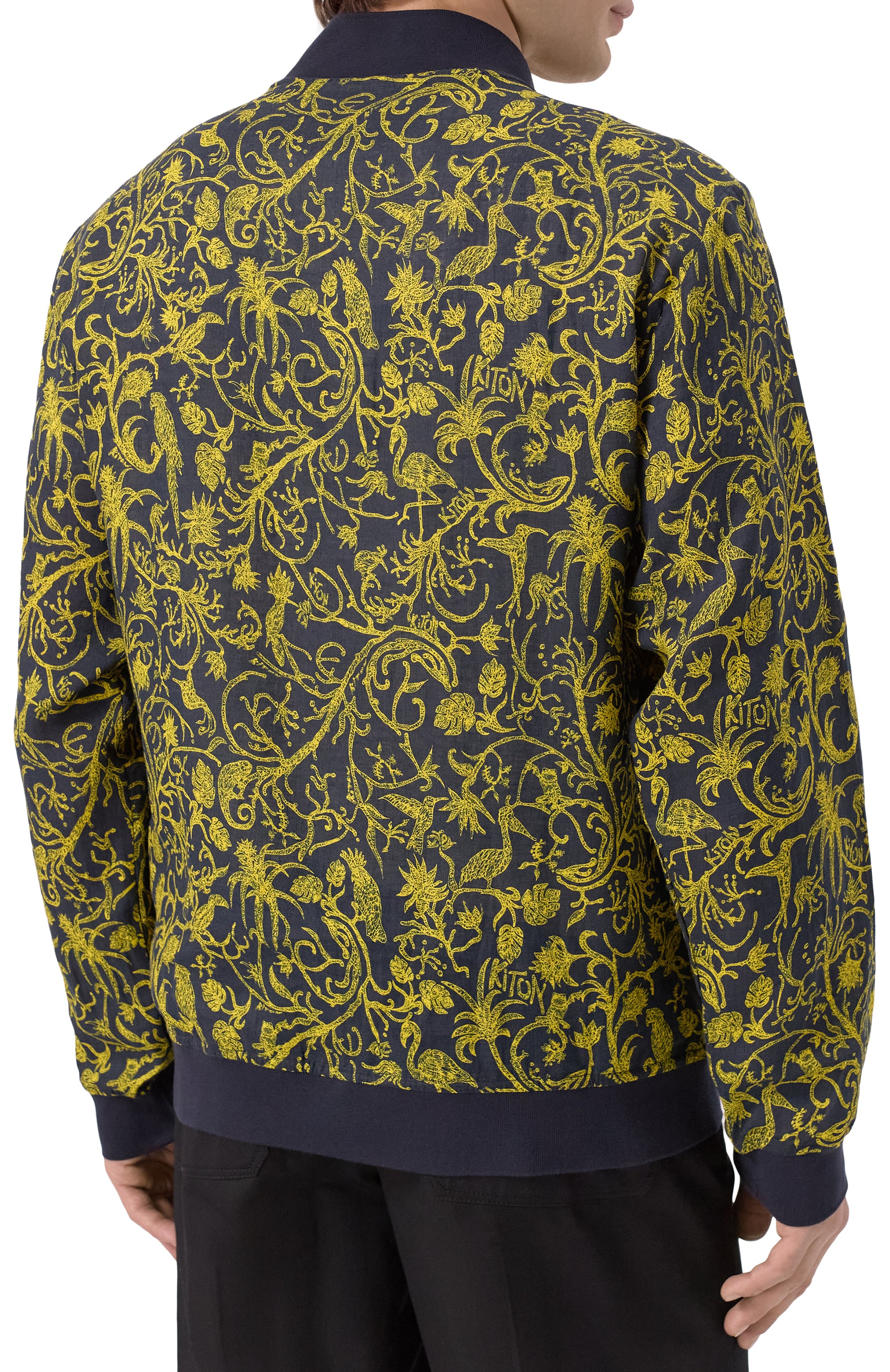 Льняной бомбер KITON, арт. UG0001H0930301, фото 4