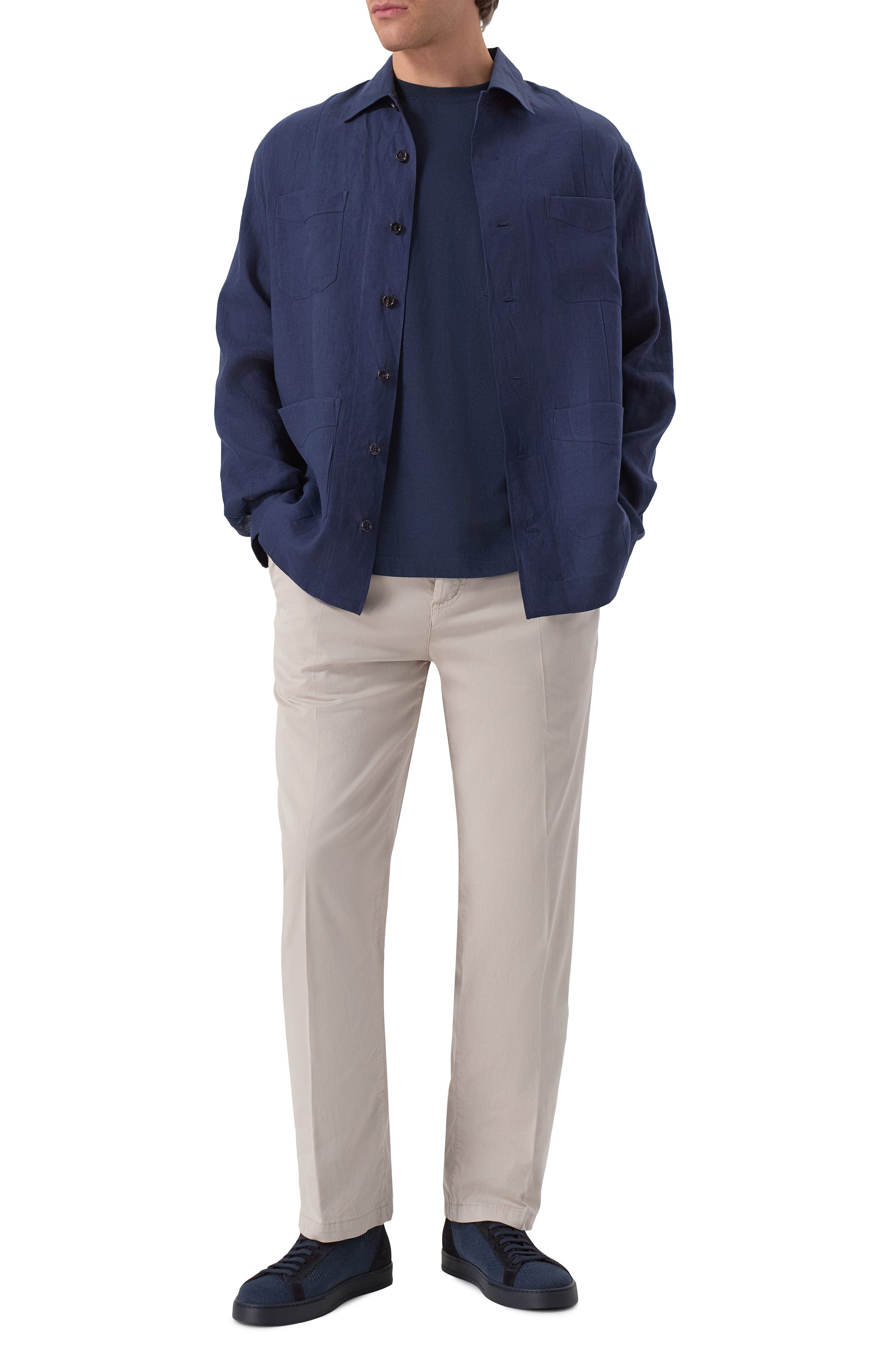 Льняная рубашка BRUNELLO CUCINELLI, арт. MM6950648, фото 2