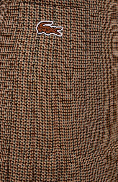 Плиссированная юбка LACOSTE бежевого цвета по цене 56440 руб., арт. JF4763, фото 5 Плиссированная юбка LACOSTE, арт. JF4763, фото 5