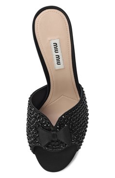 Текстильные мюли MIU MIU, арт. 5XX483-049-F0002, фото 4