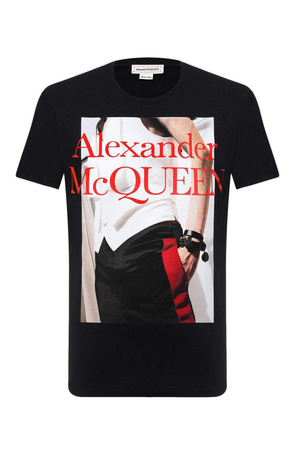 Хлопковая футболка ALEXANDER MCQUEEN, арт. 624182/QPZ73, фото 1