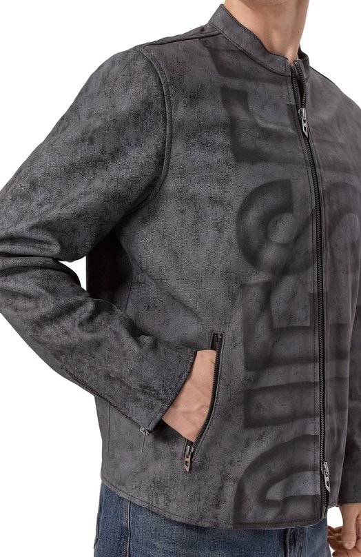 Кожаная куртка Diesel A19350/0AJFV Серый  A19350/0AJFV Фото 5