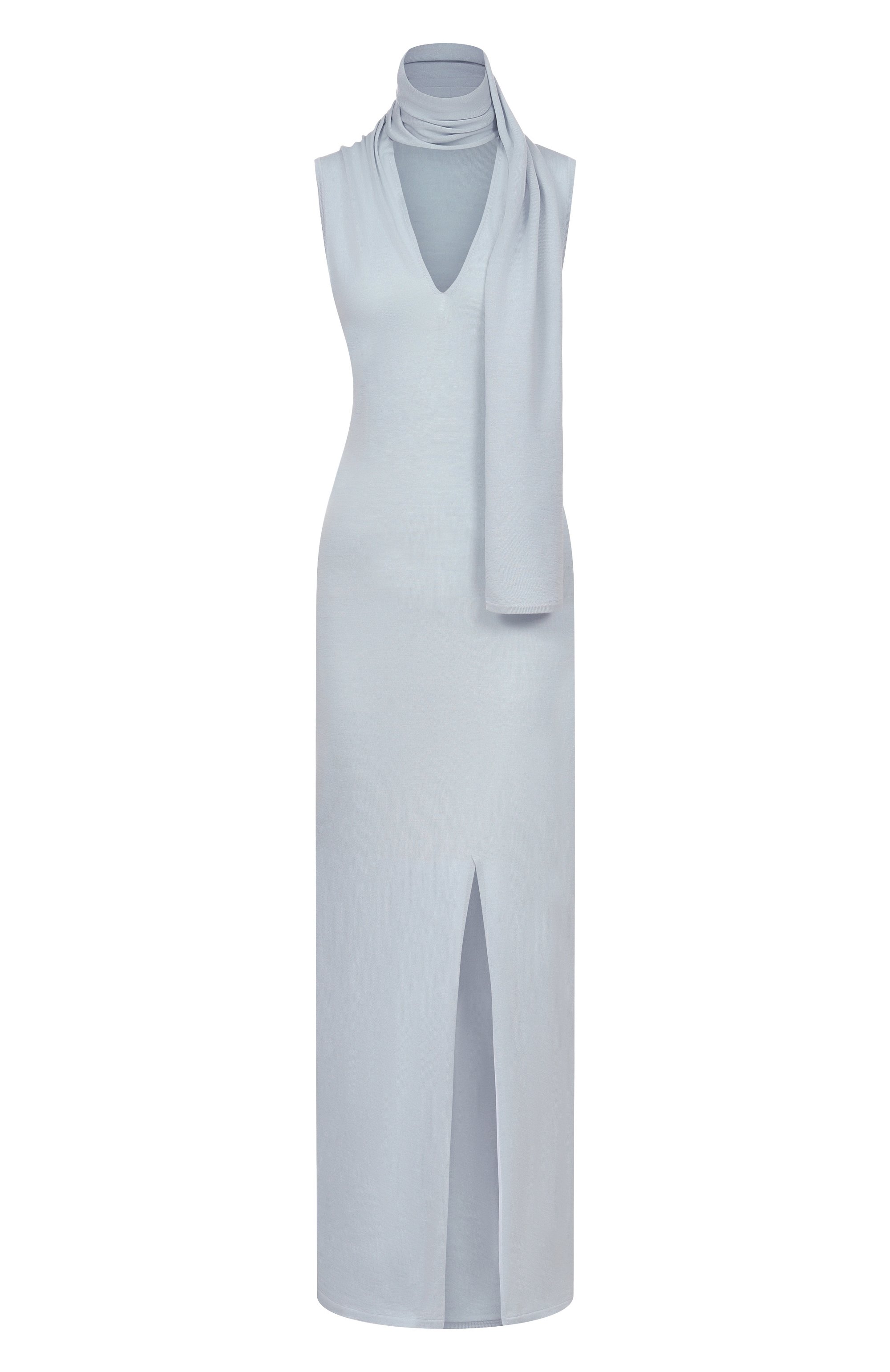 Платье из шерсти и шелка 12 STOREEZ голубого цвета по цене 24000 руб., арт. 135834, фото 1 Платье из шерсти и шелка 12 STOREEZ, арт. 135834, фото 1