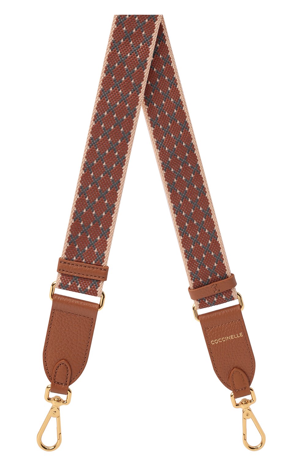 Ремень для сумки COCCINELLE коричневого цвета по цене 6925 руб., арт. E3 LZ6 68 05 40, фото 1 Ремень для сумки COCCINELLE, арт. E3 LZ6 68 05 40, фото 1