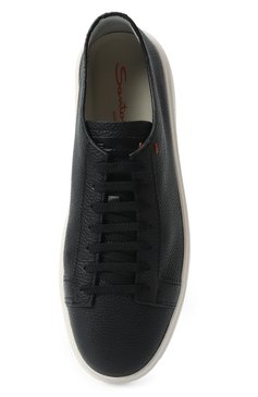 Мужские кожаные кеды SANTONI черного цвета, арт. MBCD21571BARCMMDN01 | Фото 6 (Подошва: Массивная; Материал внутренний: Натуральная кожа; Материал утеплителя: Без утеплителя; Региональные ограничения белый список (Axapta Mercury): RU; Стили: Классический; Материал сплава: Проставлено; Драгоценные камни: Проставлено; Материал внешний: Натуральная кожа; Кросс-КТ: Низкие; ширина носка стельки: 9,5, 9,7, 8,6, 8,8, 8,9, 9, 9,1, 9,3, 9,4; толщина подошвы: 3,8, 3,9, 3,7)