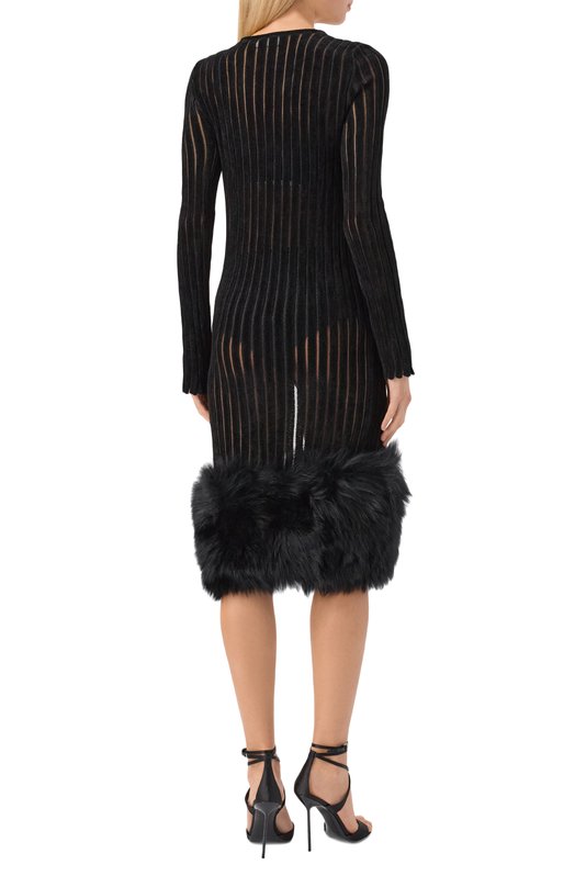 Платье из вискозы Blumarine 4A343A Чёрный  4A343A Фото 3