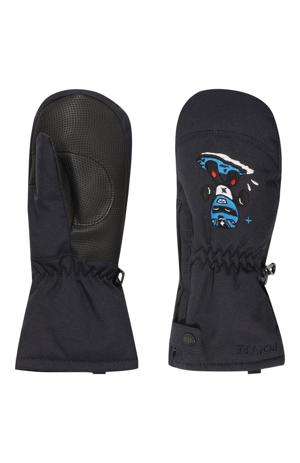 Утепленные варежки POIVRE BLANC темно-синего цвета по цене 4870 руб., арт. 295665, фото 2 Утепленные варежки POIVRE BLANC, арт. 295665, фото 2