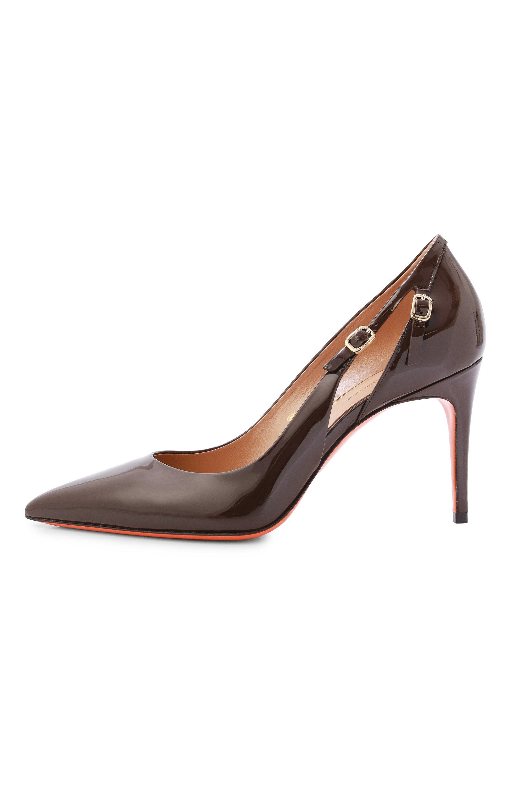 Лакированные туфли SANTONI темно-коричневого цвета по цене 103500 руб., арт. WDXG72423HIANVHD, фото 4 Лакированные туфли SANTONI, арт. WDXG72423HIANVHD, фото 4