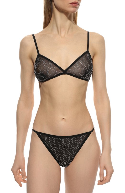 Бюстгальтер с мягкой чашкой Saint Laurent Чёрный, фото 2