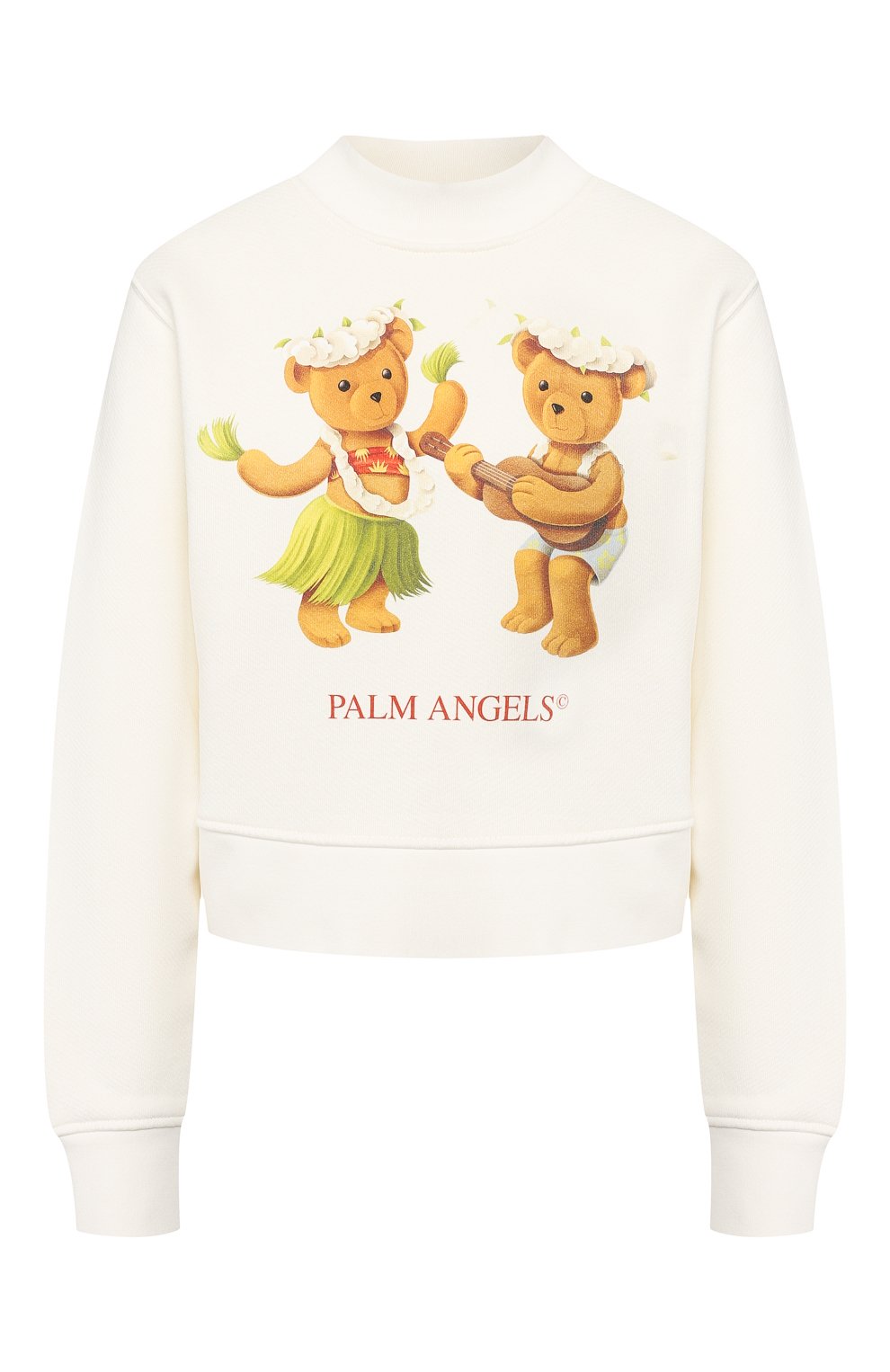 Хлопковый свитшот PALM ANGELS белого цвета по цене 43900 руб., арт. PWBA016S20FLE0070360, фото 1 Хлопковый свитшот PALM ANGELS, арт. PWBA016S20FLE0070360, фото 1
