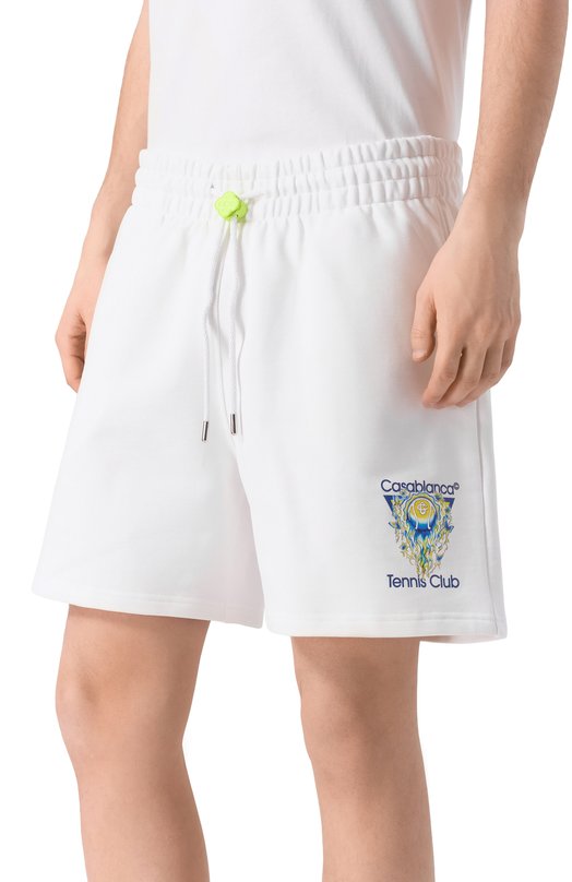 Хлопковые шорты Casablanca M-SP26-JTR-003-02 Белый  M-SP26-JTR-003-02 Фото 3