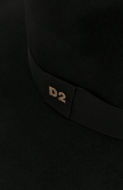 Фетровая шляпа DSQUARED2 черного цвета по цене 21100 руб., арт. HAW0006 30701427, фото 3 Фетровая шляпа DSQUARED2, арт. HAW0006 30701427, фото 3