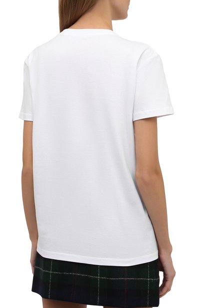 Хлопковая футболка MIU MIU, арт. MJN319-1ZSB-F0009, фото 4