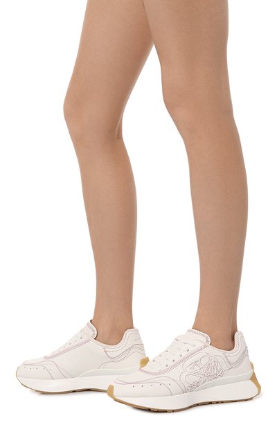 Кожаные кроссовки sprint runner ALEXANDER MCQUEEN, арт. 742737/WIDN1, фото 3