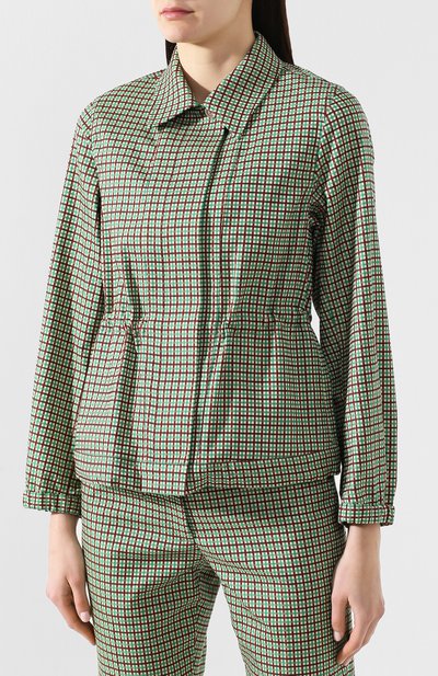 Жакет из вискозы и хлопка DRIES VAN NOTEN зеленого цвета по цене 52100 руб., арт. 191-30508-7034, фото 3 Жакет из вискозы и хлопка DRIES VAN NOTEN, арт. 191-30508-7034, фото 3