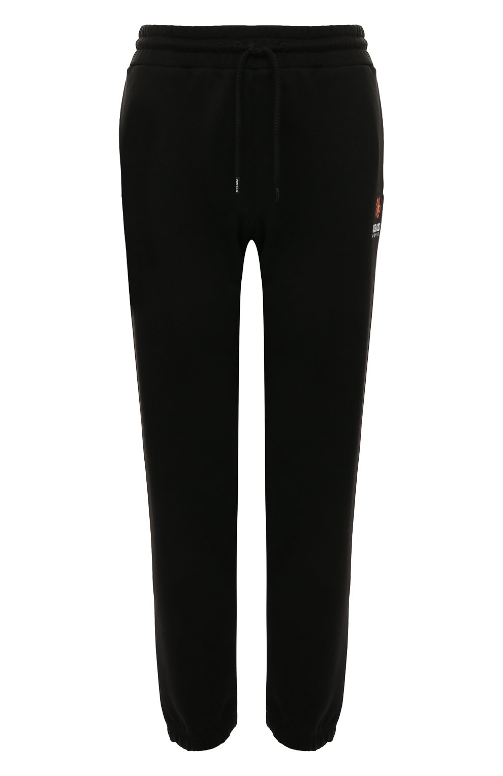 Хлопковые джоггеры KENZO черного цвета по цене 37050 руб., арт. FC62PA7004MF/99J, фото 1 Хлопковые джоггеры KENZO, арт. FC62PA7004MF/99J, фото 1