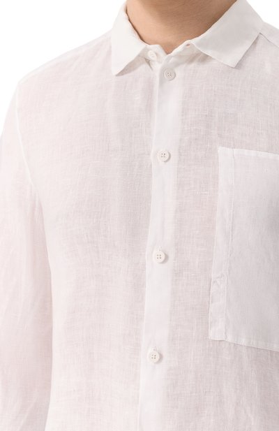 Льняная рубашка TRANSIT белого цвета по цене 31700 руб., арт. CFUTRZV310, фото 5 Льняная рубашка TRANSIT, арт. CFUTRZV310, фото 5