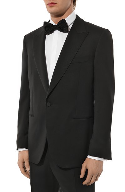Шерстяной смокинг ZEGNA черного цвета по цене 309500 руб., арт. 21EW2S/C19525, фото 2 Шерстяной смокинг ZEGNA, арт. 21EW2S/C19525, фото 2