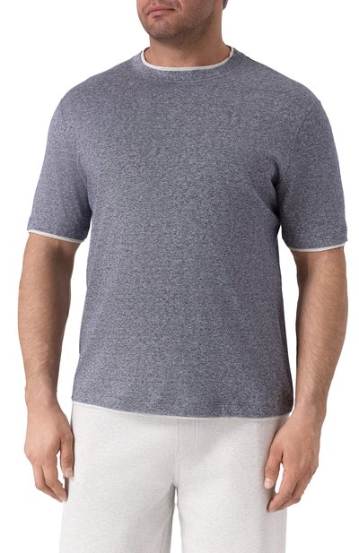 Футболка изо льна и хлопка BRUNELLO CUCINELLI, арт. MW8357427, фото 3