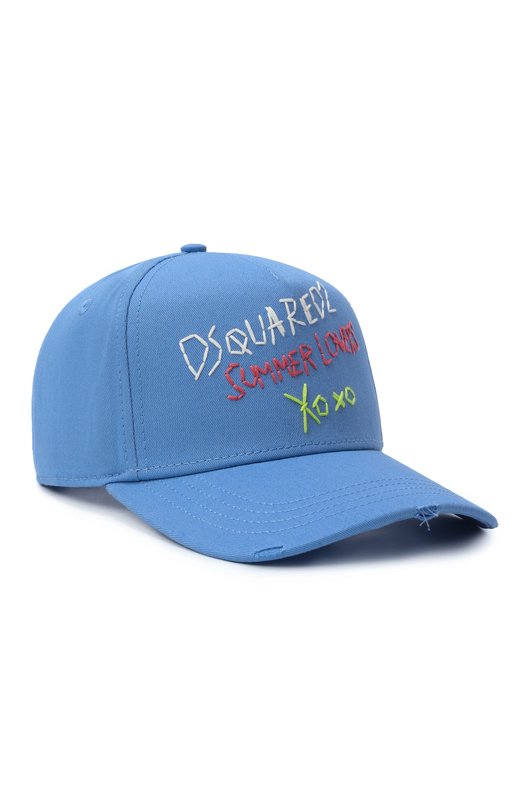 Хлопковая бейсболка Dsquared2 BCM0919 Голубой BCM0919