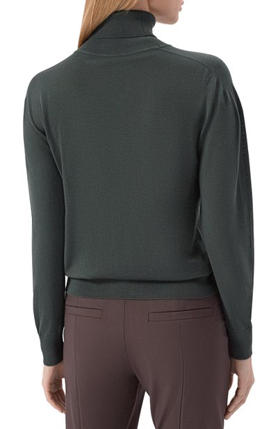 Шерстяная водолазка KITON темно-зеленого цвета по цене 109000 руб., арт. D5771407892, фото 4 Шерстяная водолазка KITON, арт. D5771407892, фото 4