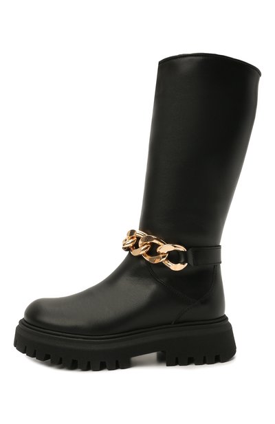 Кожаные сапоги MISSOURI черного цвета по цене 27250 руб., арт. 91782/27-30, фото 2 Кожаные сапоги MISSOURI, арт. 91782/27-30, фото 2