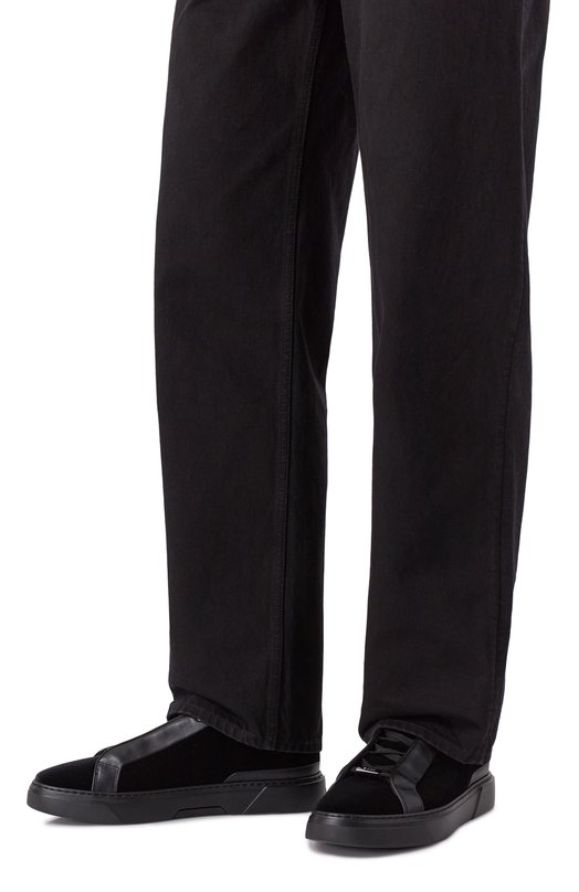 Замшевые кеды Gary BOSS 50551669 Чёрный  50551669 Фото 3