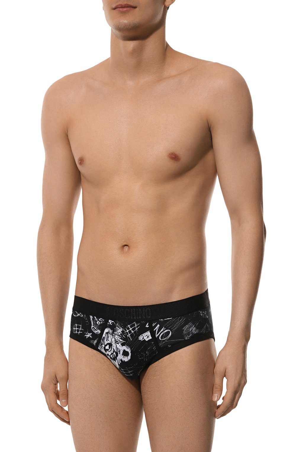Хлопковые брифы MOSCHINO черного цвета по цене 4565 руб., арт. A1307/4412, фото 2 Хлопковые брифы MOSCHINO, арт. A1307/4412, фото 2