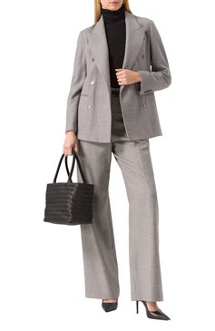 Женская сумка BOTTEGA VENETA черного цвета, арт. 600887/V3UH3 | Фото 7 (Материал: Натуральная кожа; Размер: medium; Материал сплава: Проставлено; Драгоценные камни: Проставлено)