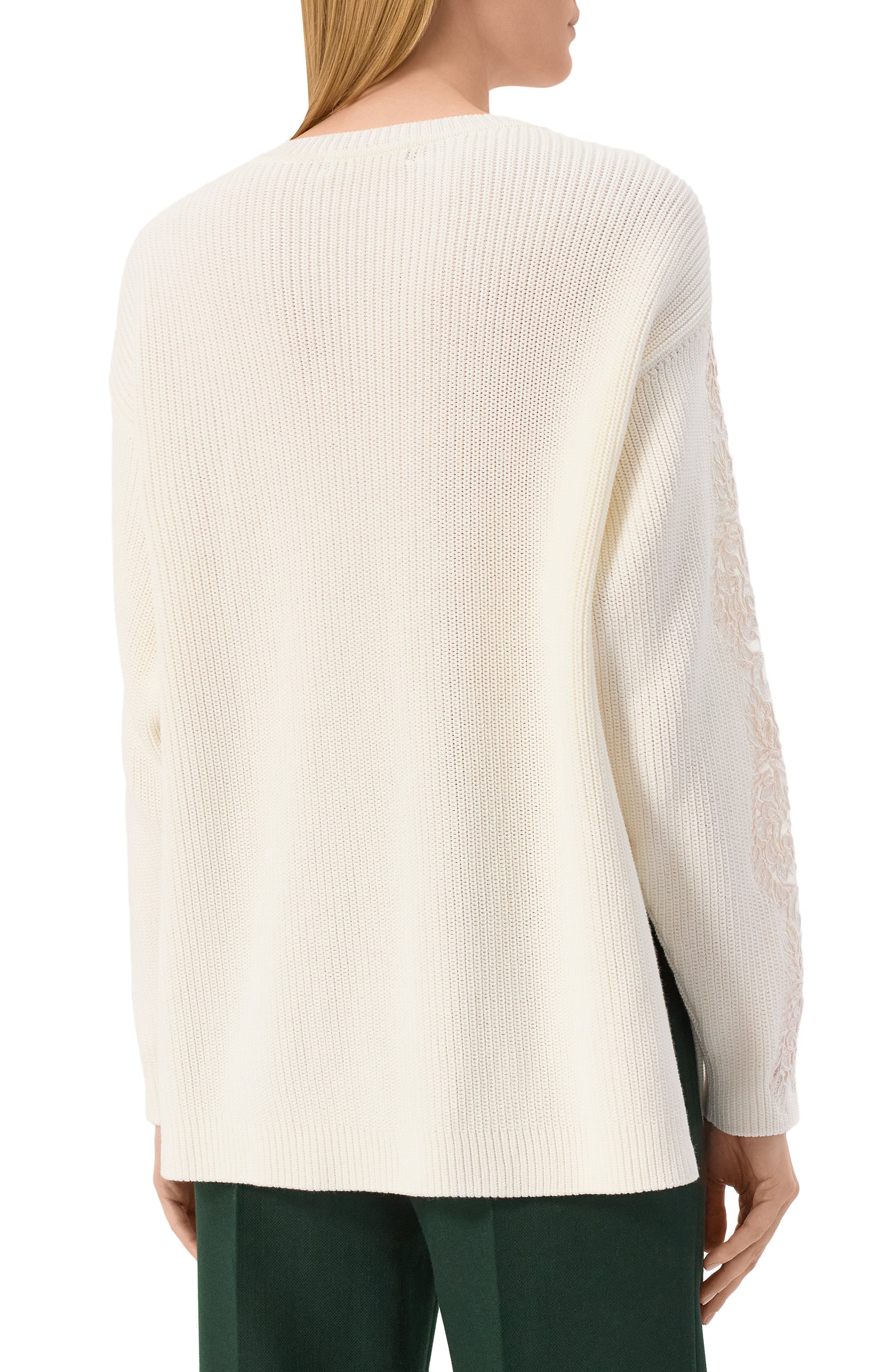 Хлопковый свитер ELIE SAAB, арт. T0154, фото 4