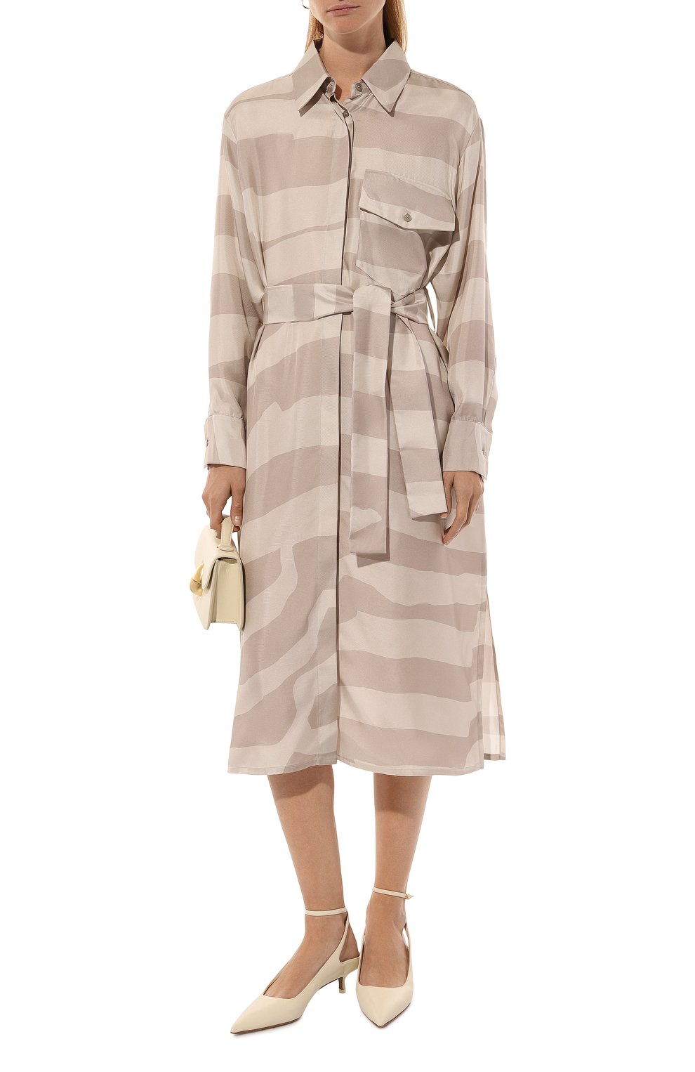 Шелковое платье LORENA ANTONIAZZI, арт. I2409AB10B/4744_SET, фото 2