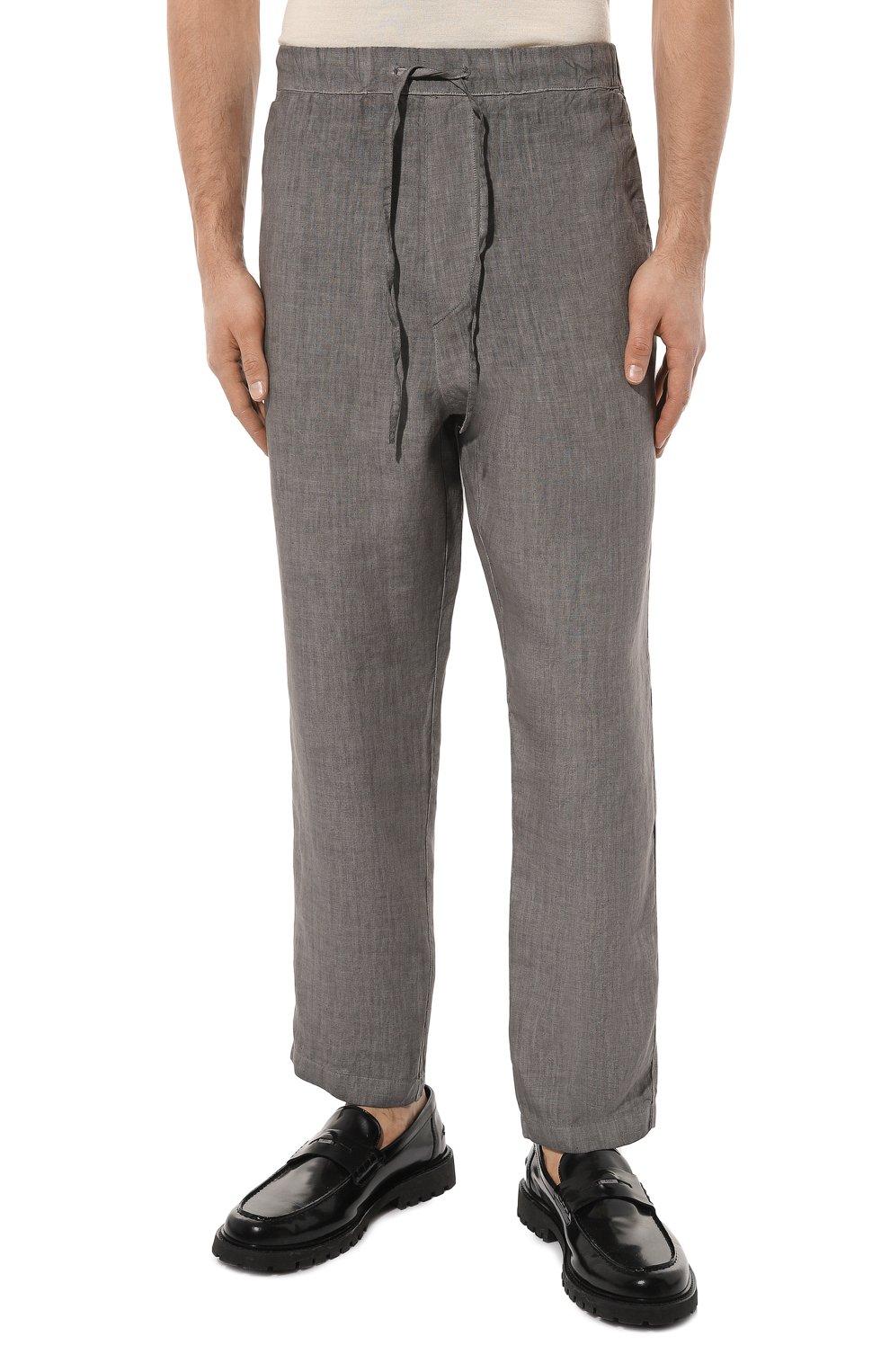 Льняные брюки 120% LINO серого цвета по цене 30900 руб., арт. 31ALIM29CK/0000253/S00, фото 3 Льняные брюки 120% LINO, арт. 31ALIM29CK/0000253/S00, фото 3